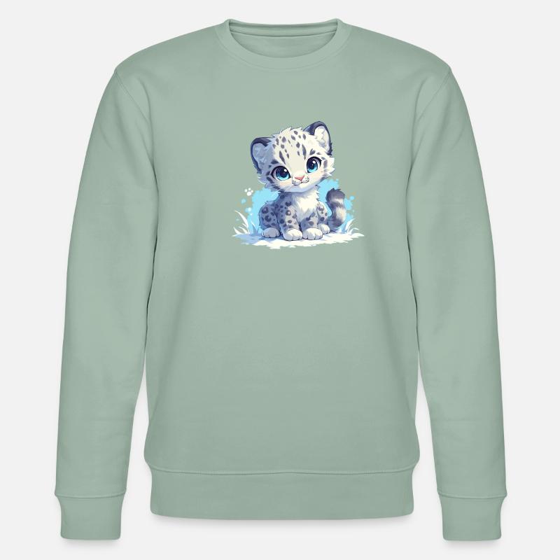 Snow Leopard Schneeleoparde Schneeleopard - Stanley/Stella CHANGER Unisex Organic Sweatshirt - aloe