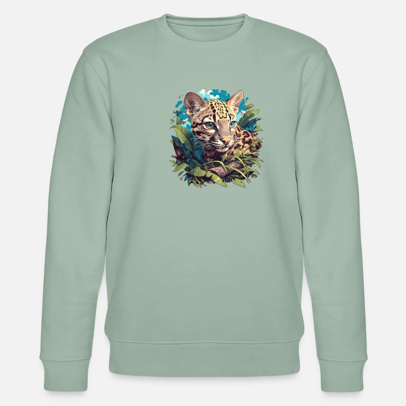 Ocelots Ocelot - Stanley/Stella Unisex Bio-Sweatshirt CHANGER - Helles Graugrün