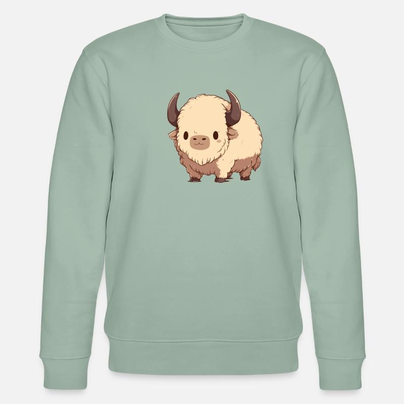 Bisons Bison - Stanley/Stella Unisex Bio-Sweatshirt CHANGER  - Helles Graugrün