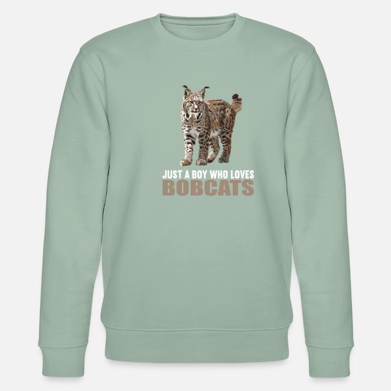 Bobcats Rotluchse Rotluchs Luchs - Stanley/Stella Unisex Bio-Sweatshirt CHANGER  - Helles Graugrün