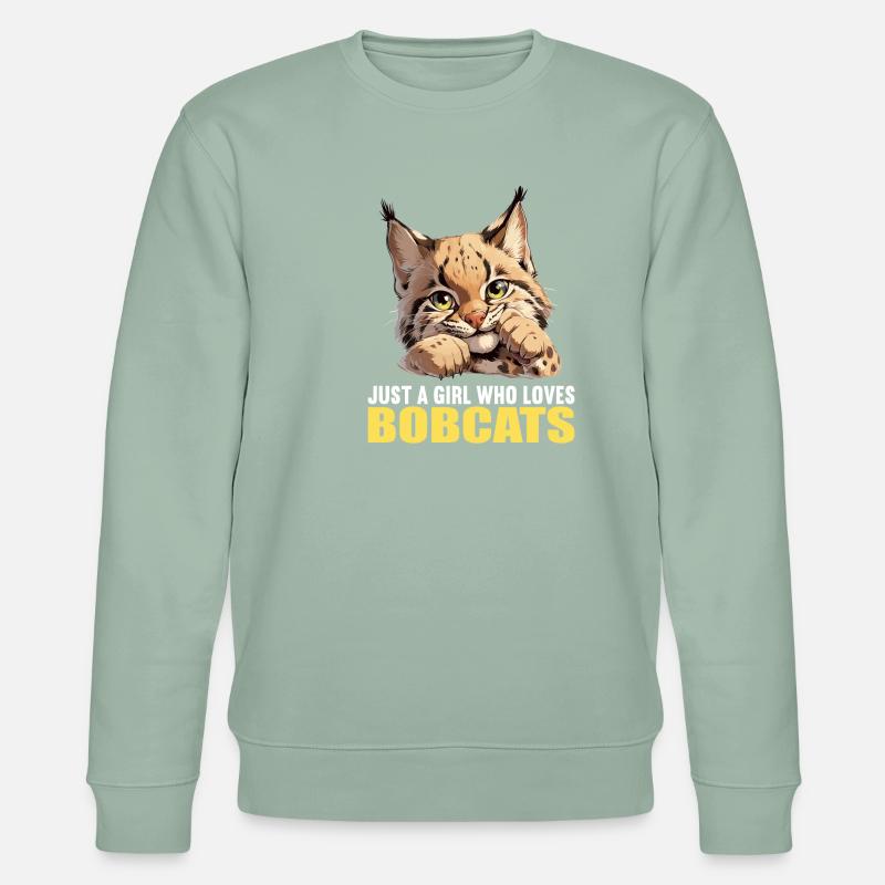 Bobcats Rotluchse Rotluchs Luchs - Stanley/Stella Unisex Bio-Sweatshirt CHANGER  - Helles Graugrün