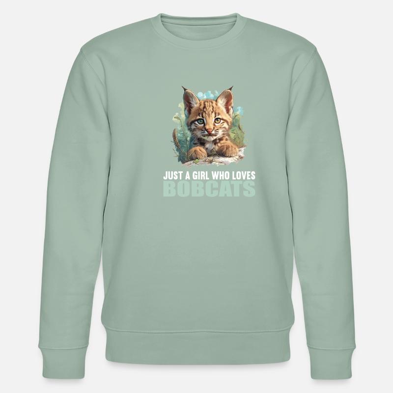 Bobcats Rotluchse Rotluchs Luchs - Stanley/Stella Unisex Bio-Sweatshirt CHANGER  - Helles Graugrün