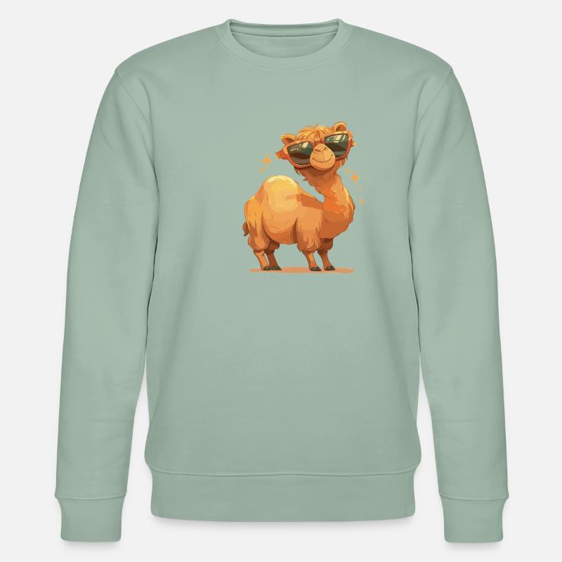 Camel Kamele Kamel - Stanley/Stella Unisex Bio-Sweatshirt CHANGER  - Helles Graugrün