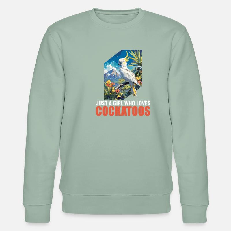 Cacatoès Cacatoès Cacatoès - Sweat bio CHANGER Stanley/Stella Unisexe - vert de gris clair