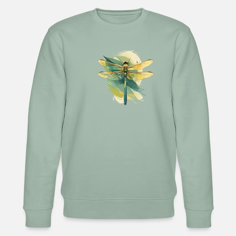 Libellen Libelle - Stanley/Stella Unisex Bio-Sweatshirt CHANGER  - Helles Graugrün
