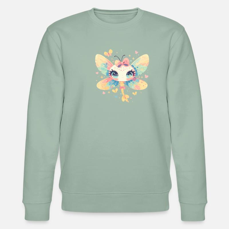 Libellen Libelle - Stanley/Stella Unisex Bio-Sweatshirt CHANGER  - Helles Graugrün