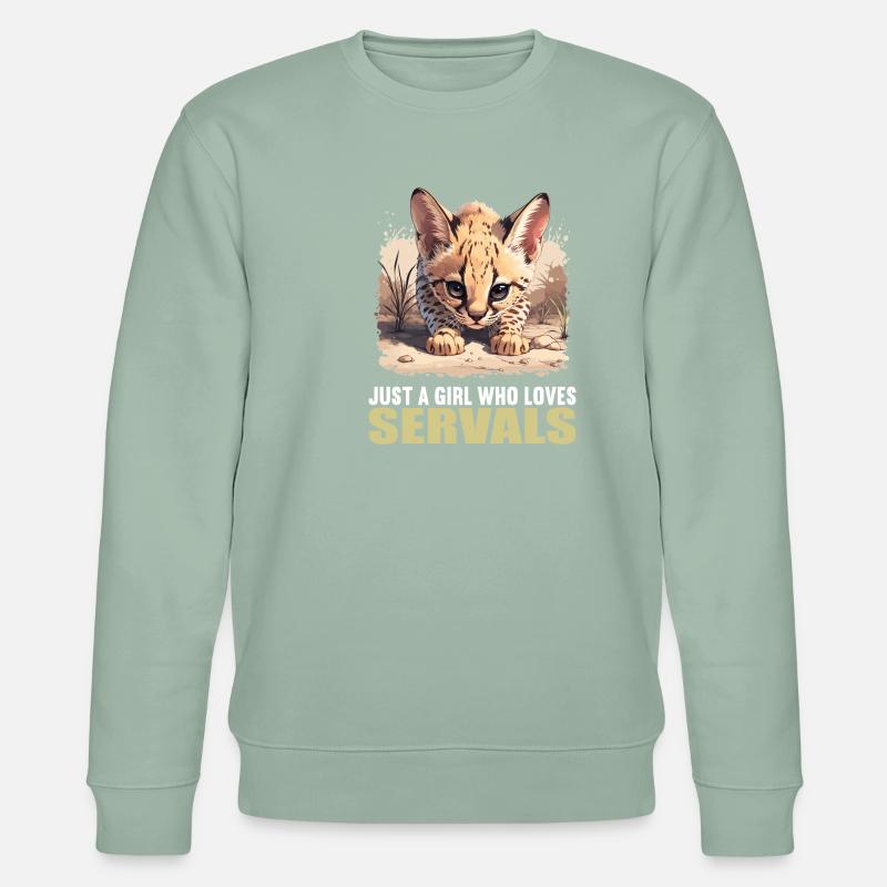 Servale Serval - Sweat bio CHANGER Stanley/Stella Unisexe - vert de gris clair