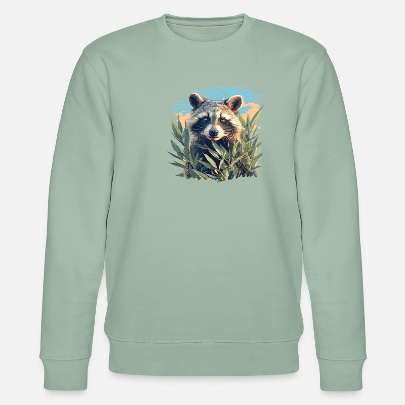 Waschbären Waschbär - Stanley/Stella Unisex Bio-Sweatshirt CHANGER  - Helles Graugrün
