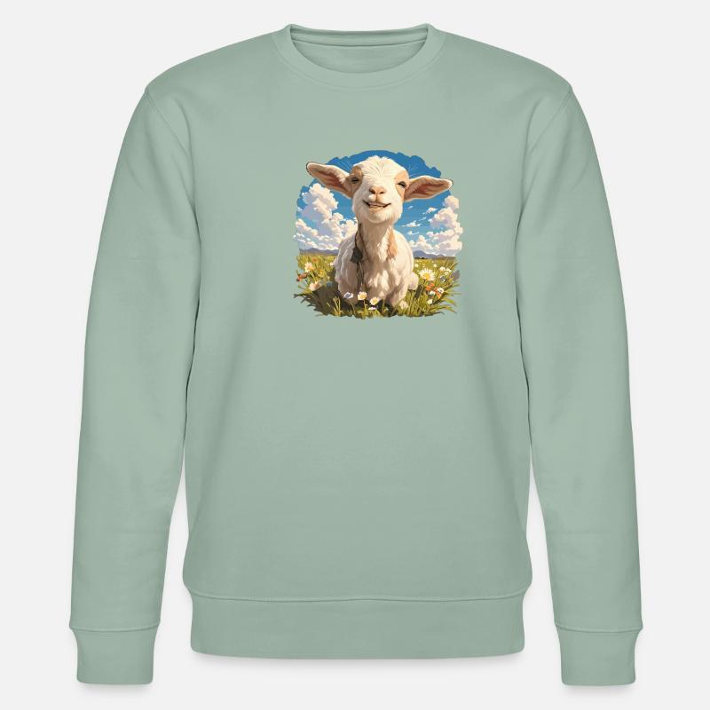 Chèvres chèvre - Sweat bio CHANGER Stanley/Stella Unisexe - vert de gris clair