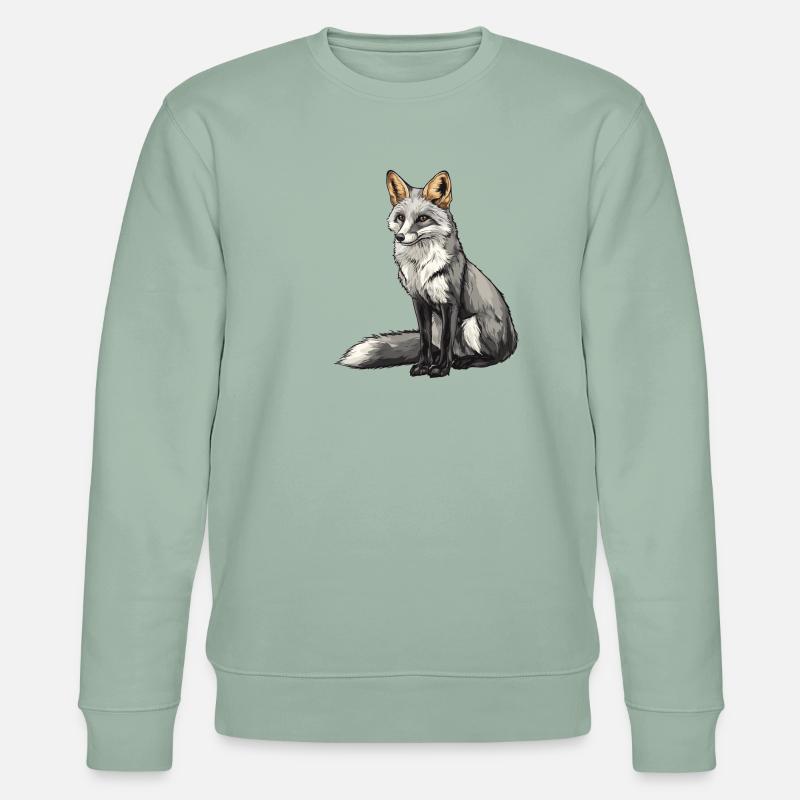 Graufüchse Graufuchs - Stanley/Stella Unisex Bio-Sweatshirt CHANGER  - Helles Graugrün