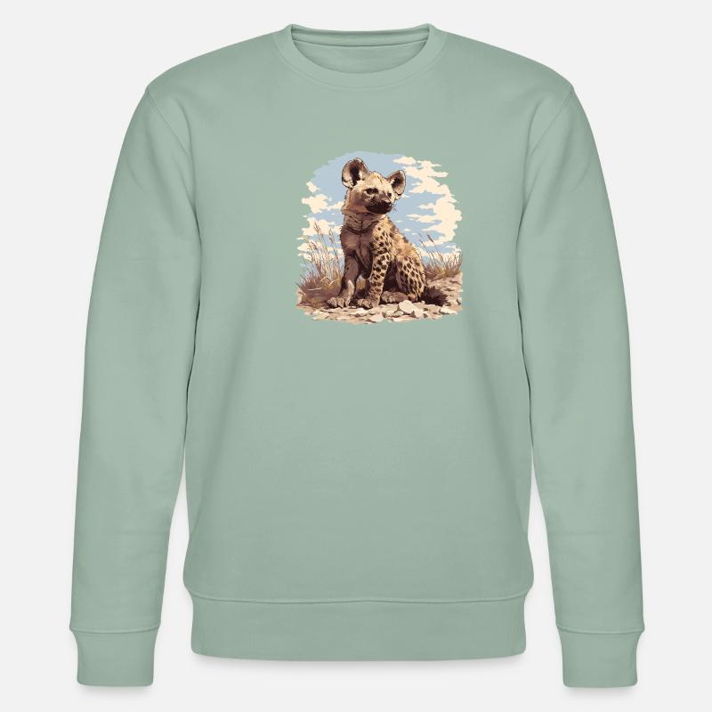 Hyänen Hyäne - Stanley/Stella Unisex Bio-Sweatshirt CHANGER  - Helles Graugrün