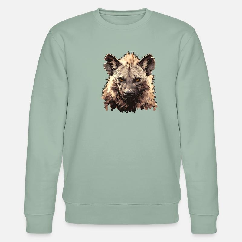 Hyänen Hyäne - Stanley/Stella Unisex Bio-Sweatshirt CHANGER  - Helles Graugrün