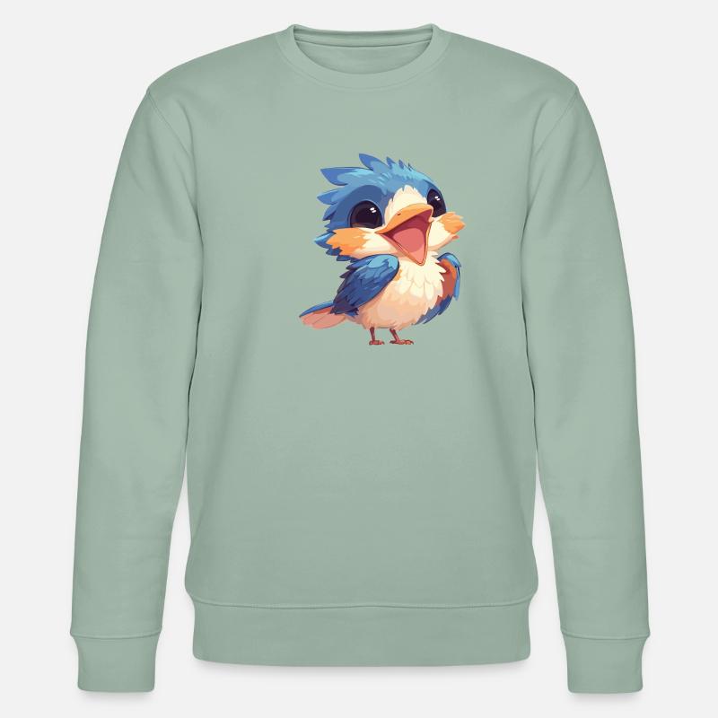 Eisvögel Eisvogel - Stanley/Stella Unisex Bio-Sweatshirt CHANGER  - Helles Graugrün