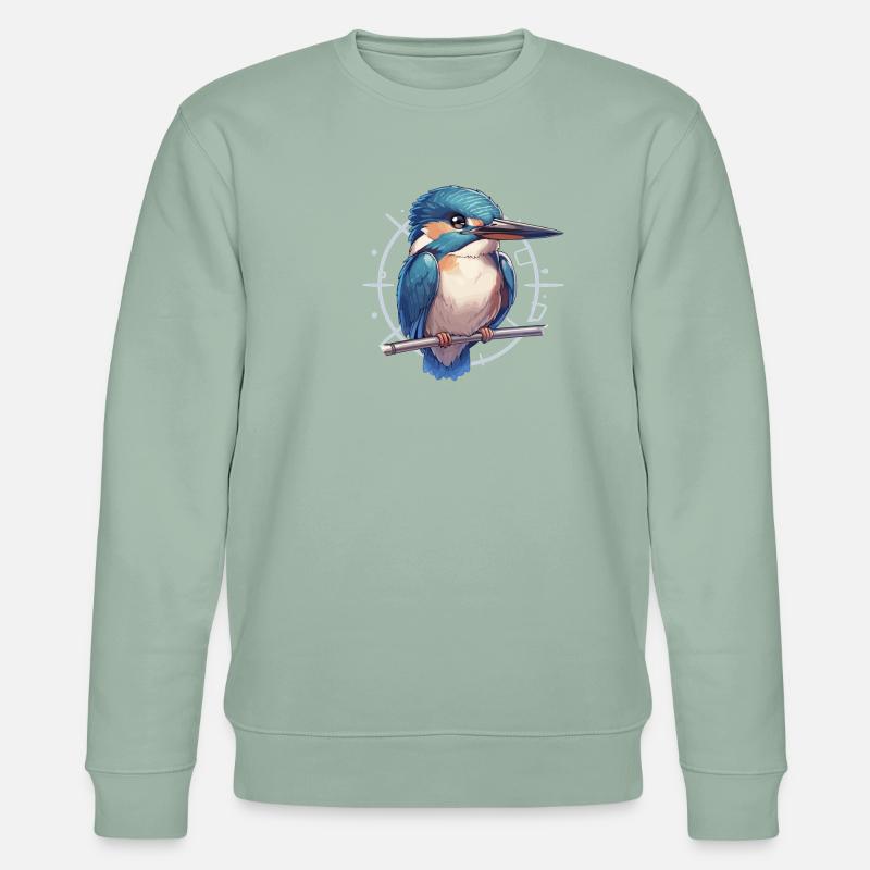 Eisvögel Eisvogel - Stanley/Stella Unisex Bio-Sweatshirt CHANGER  - Helles Graugrün