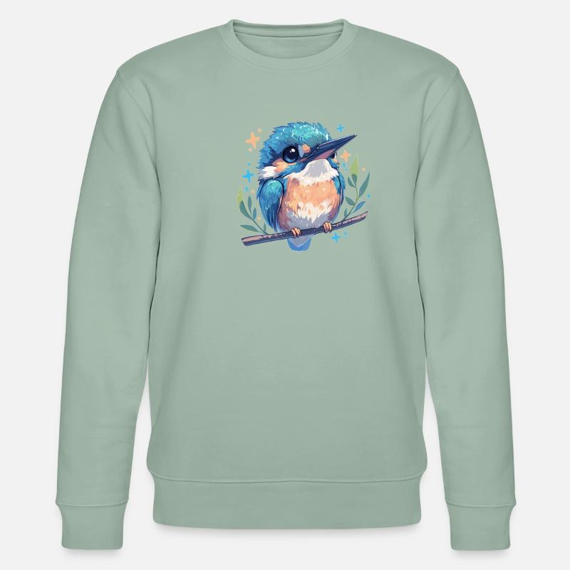 Eisvögel Eisvogel - Stanley/Stella Unisex Bio-Sweatshirt CHANGER  - Helles Graugrün