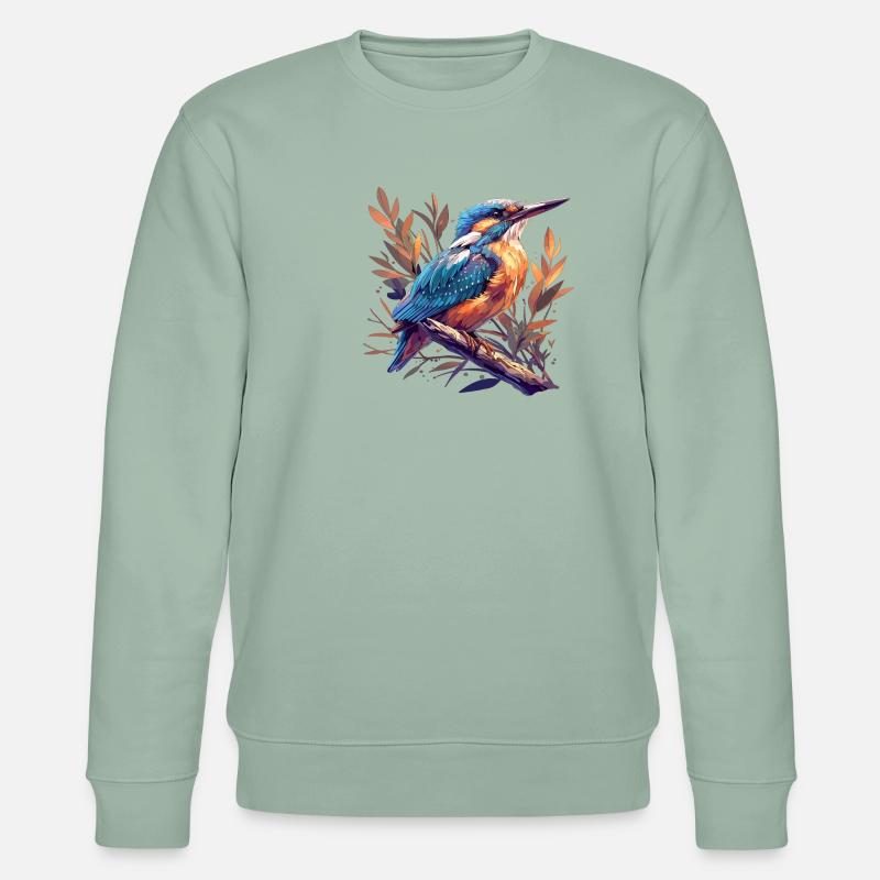 Eisvögel Eisvogel - Stanley/Stella Unisex Bio-Sweatshirt CHANGER  - Helles Graugrün