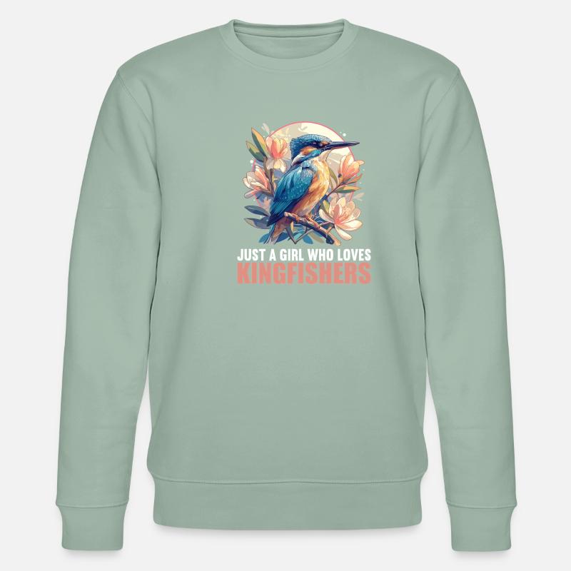 Eisvögel Eisvogel - Stanley/Stella Unisex Bio-Sweatshirt CHANGER  - Helles Graugrün