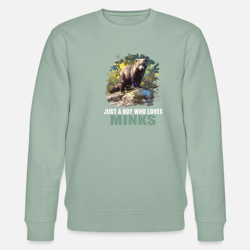 Nerze Nerz - Stanley/Stella Unisex Bio-Sweatshirt CHANGER  - Helles Graugrün