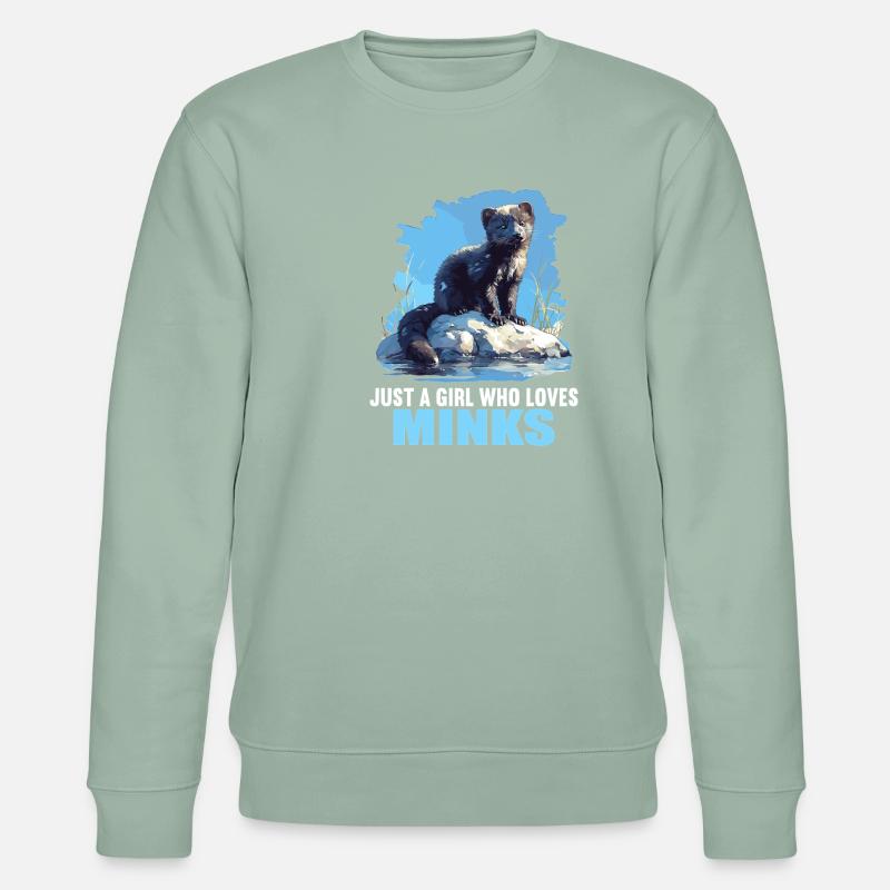 Nerze Nerz - Stanley/Stella Unisex Bio-Sweatshirt CHANGER  - Helles Graugrün