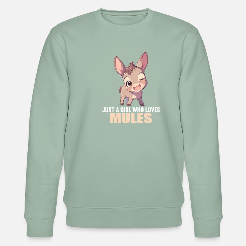 Maultiere Maultier - Stanley/Stella Unisex Bio-Sweatshirt CHANGER  - Helles Graugrün