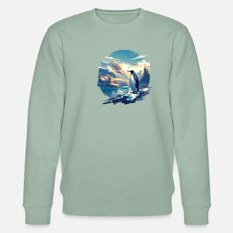 Pingouins Pingouin - Sweat bio CHANGER Stanley/Stella Unisexe - vert de gris clair