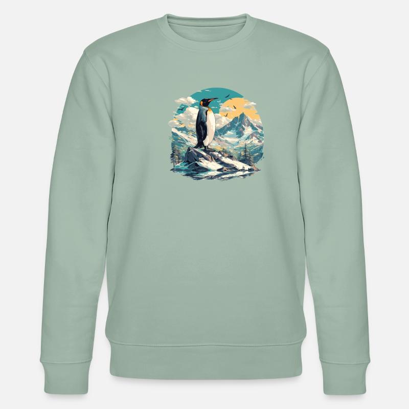 Pingouins Pingouin - Sweat bio CHANGER Stanley/Stella Unisexe - vert de gris clair