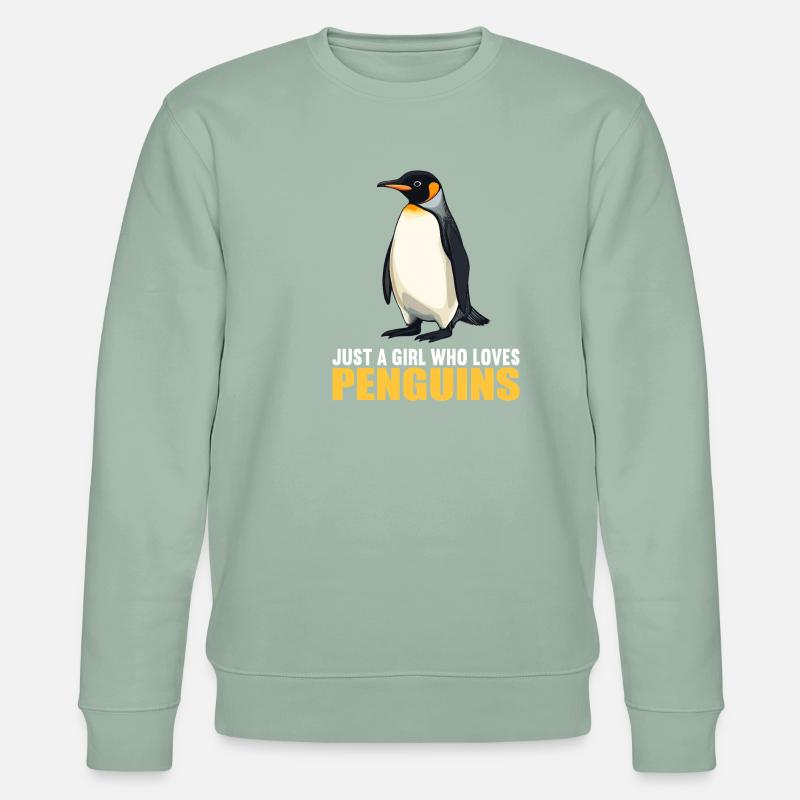 Pinguine Pinguin - Stanley/Stella Unisex Bio-Sweatshirt CHANGER - Helles Graugrün