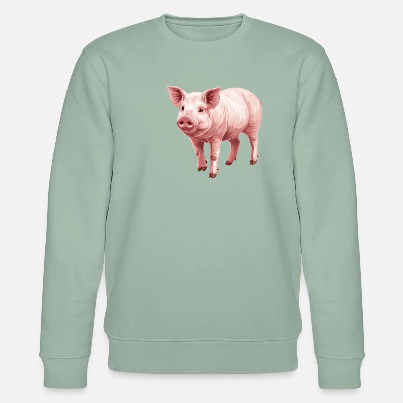 Cochon Cochon - Sweat bio CHANGER Stanley/Stella Unisexe - vert de gris clair