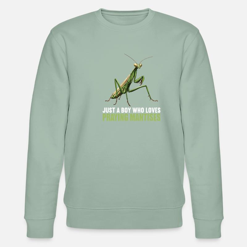 Gottesanbeterinnenen Gottesanbeterin - Stanley/Stella Unisex Bio-Sweatshirt CHANGER  - Helles Graugrün