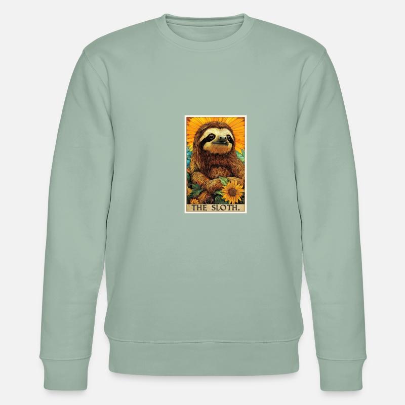 Faultiere Faultier - Stanley/Stella Unisex Bio-Sweatshirt CHANGER  - Helles Graugrün