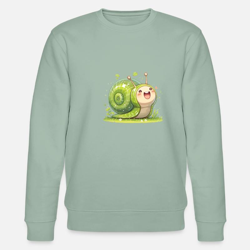 Escargots Escargot - Sweat bio CHANGER Stanley/Stella Unisexe - vert de gris clair