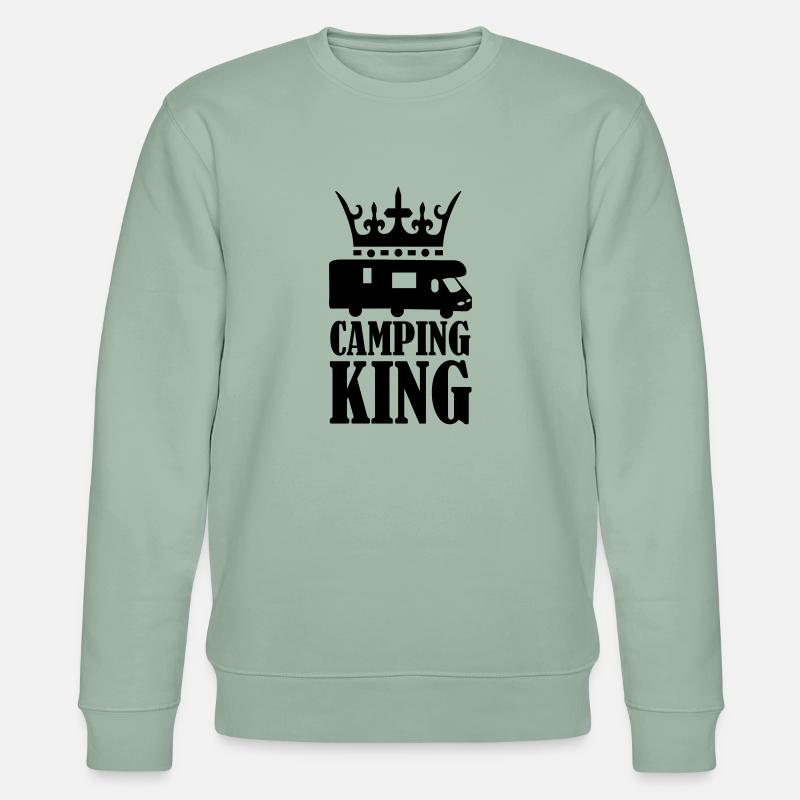 camping_king_01 - Stanley/Stella Unisex Bio-Sweatshirt CHANGER  - Helles Graugrün