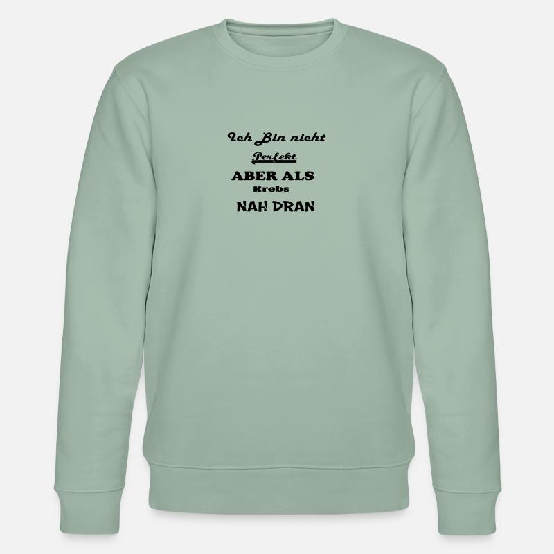Sternzeichen Krebs - Stanley/Stella Unisex Bio-Sweatshirt CHANGER  - Helles Graugrün