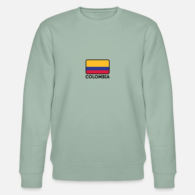 Drapeau national de la Colombie - Sweat bio CHANGER Stanley/Stella Unisexe - vert de gris clair