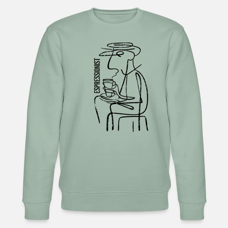 Espressionist - Espresso - Boisson au café - Sweat bio CHANGER Stanley/Stella Unisexe - vert de gris clair