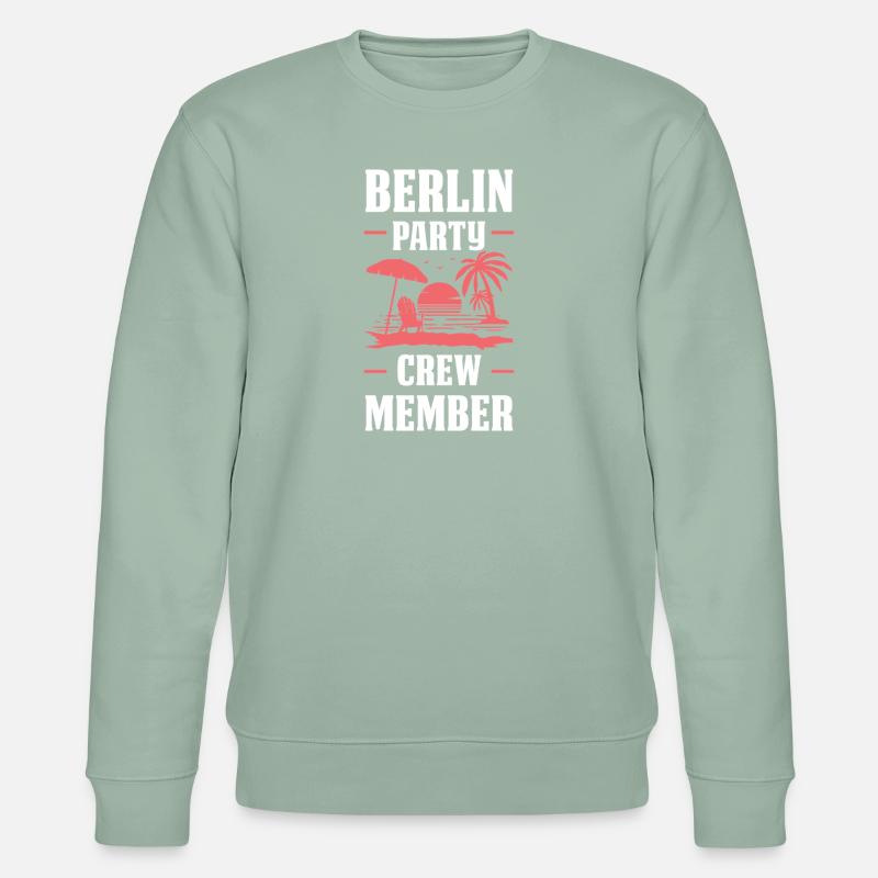 Équipe de fête berlinoise - Sweat bio CHANGER Stanley/Stella Unisexe - vert de gris clair