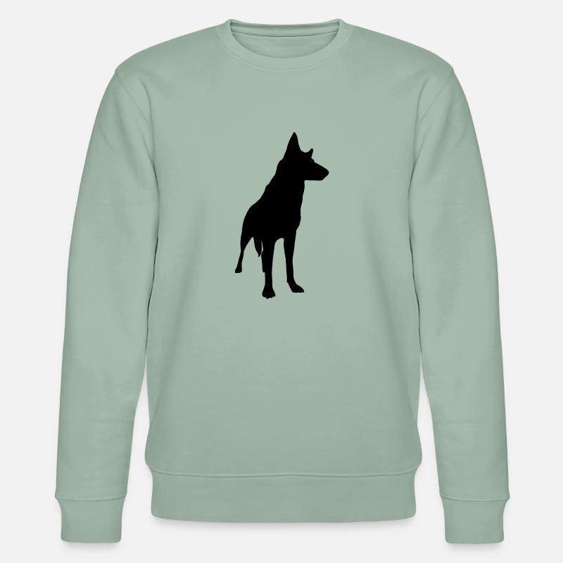 Deutscher Schäferhund - Stanley/Stella Unisex Bio-Sweatshirt CHANGER  - Helles Graugrün