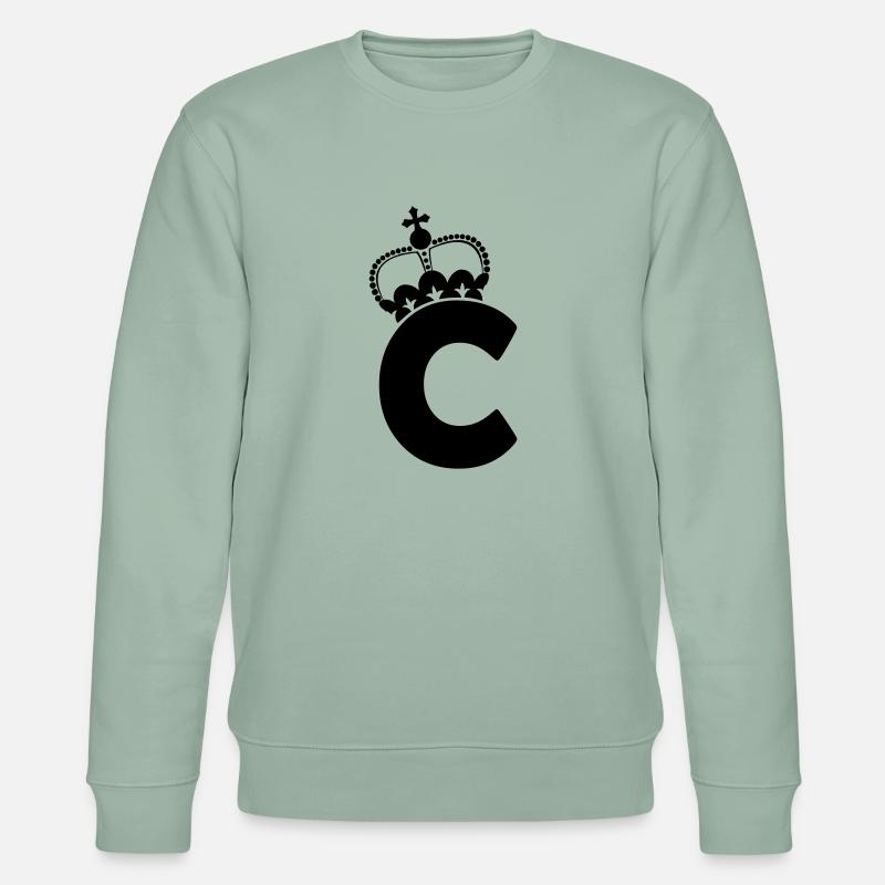 buchstabe_c_001 - Sweat bio CHANGER Stanley/Stella Unisexe - vert de gris clair