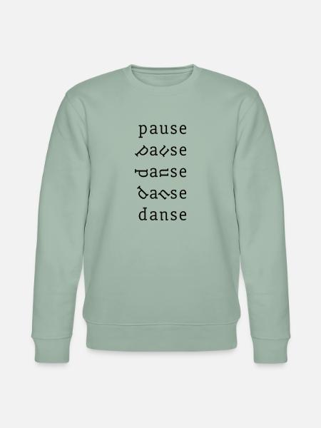 PAUSE - DANSE - Stanley/Stella Unisex Bio-Sweatshirt CHANGER - Helles Graugrün