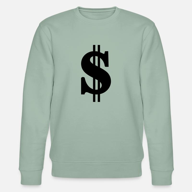 Dollar - Stanley/Stella Unisex Bio-Sweatshirt CHANGER  - Helles Graugrün