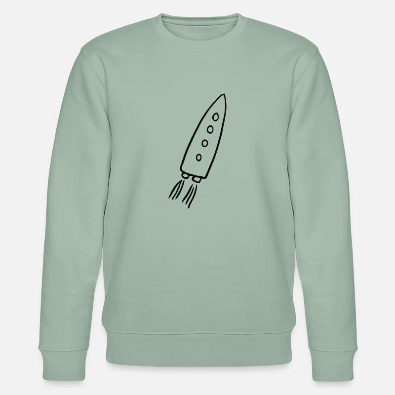 rakete - Stanley/Stella Unisex Bio-Sweatshirt CHANGER  - Helles Graugrün