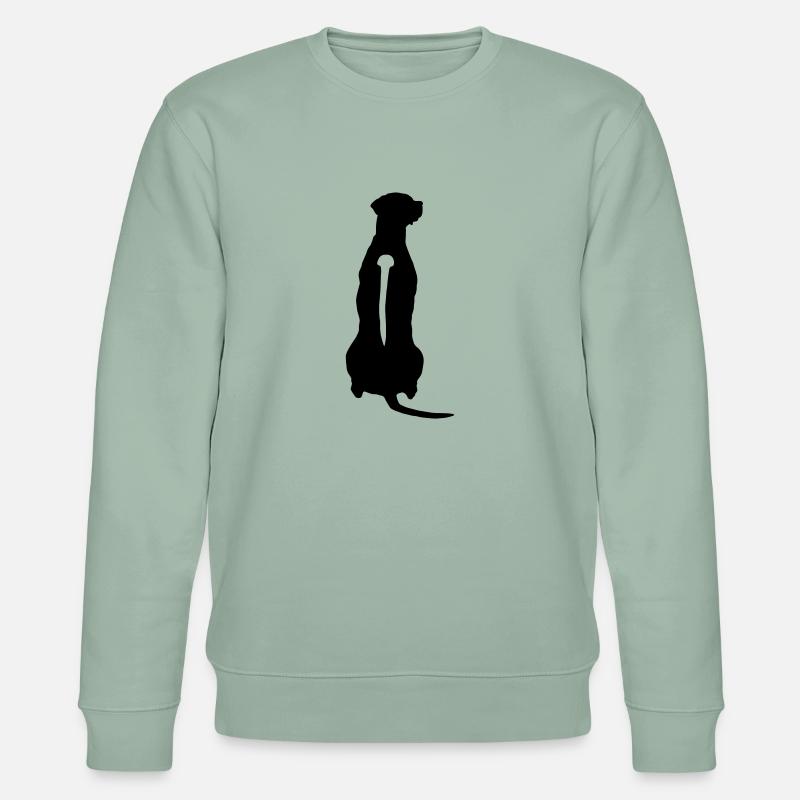 Rhodesian Ridgeback Back - Stanley/Stella Unisex Bio-Sweatshirt CHANGER  - Helles Graugrün