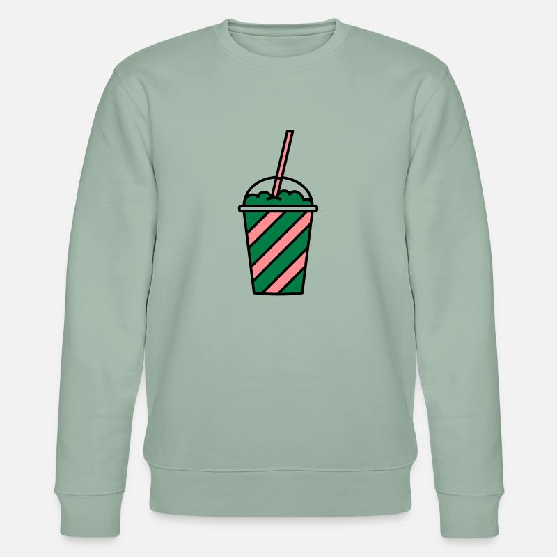 Slush Eis Becher - Stanley/Stella Unisex Bio-Sweatshirt CHANGER - Helles Graugrün