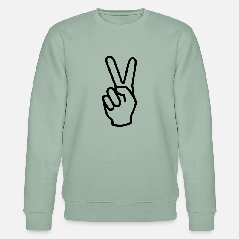 Victory Illustration - Stanley/Stella Unisex Bio-Sweatshirt CHANGER  - Helles Graugrün