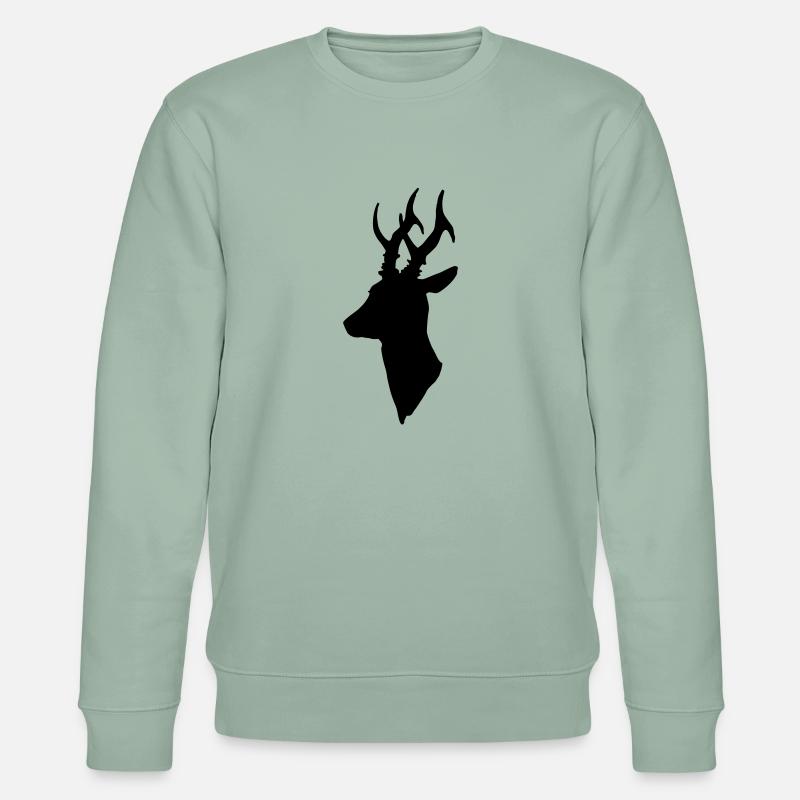 Rehbock - Stanley/Stella Unisex Bio-Sweatshirt CHANGER  - Helles Graugrün