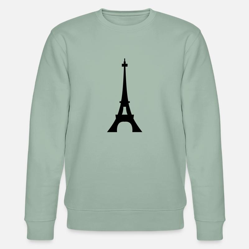 Eiffeltoren / Eiffeltower / Tour Eiffel - Sweat bio CHANGER Stanley/Stella Unisexe - vert de gris clair
