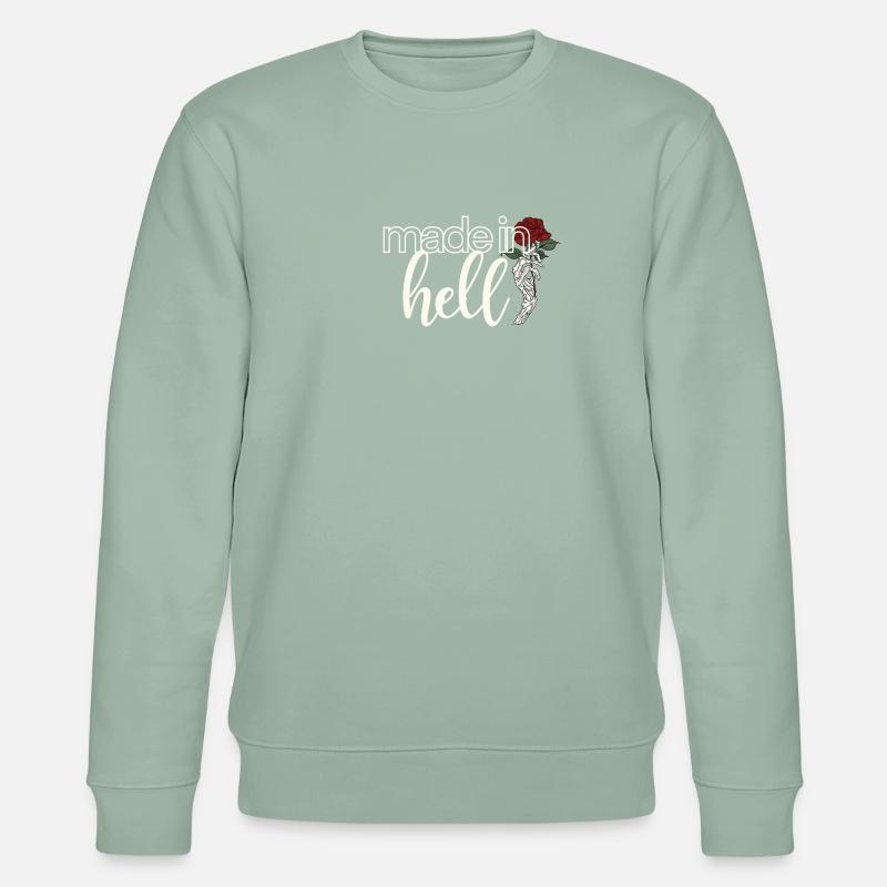 Made in Hell - Stanley/Stella Unisex Bio-Sweatshirt CHANGER  - Helles Graugrün