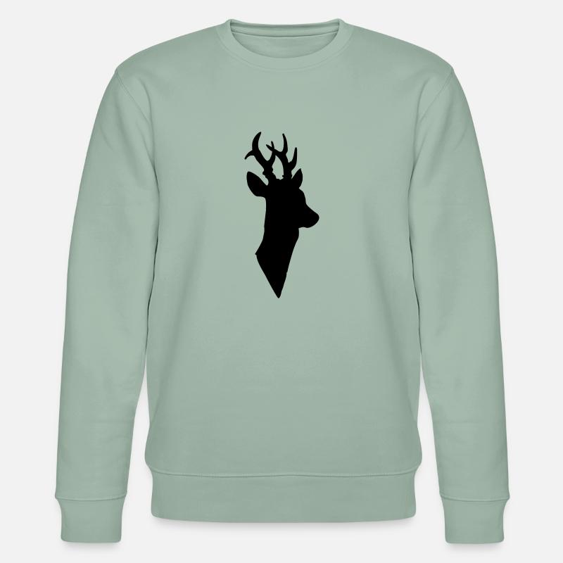 Rehbock - Stanley/Stella Unisex Bio-Sweatshirt CHANGER  - Helles Graugrün
