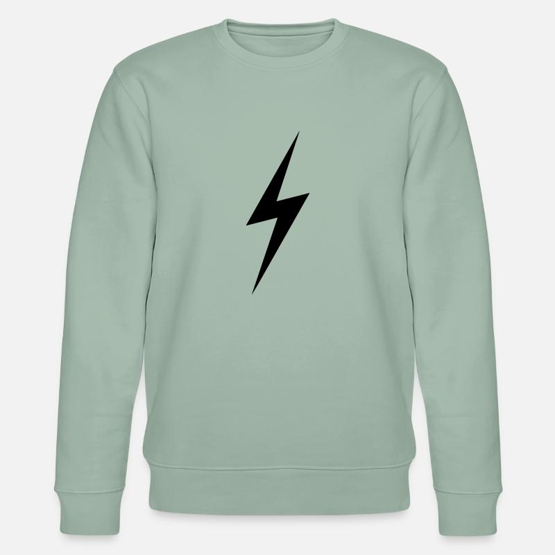 lightening3 - Stanley/Stella økologisk unisex-sweatshirt CHANGER  - lys grågrøn
