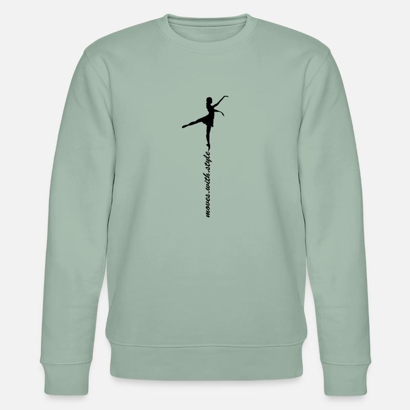 Tänzerin - Stanley/Stella Unisex Bio-Sweatshirt CHANGER - Helles Graugrün
